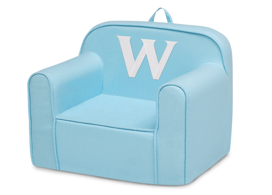 W 92-Personalized Monogram Light Blue Cozee Chair
