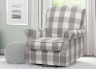 Grey Plaid (1354) 6-Oakley Nursery Glider Swivel Rocker Chair