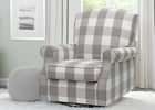 Grey Plaid (1354) 7-Oakley Nursery Glider Swivel Rocker Chair