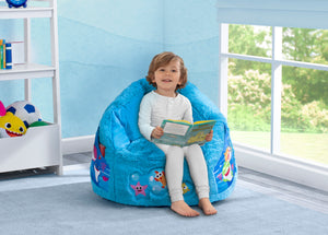 Baby Shark (1127) 0-Baby Shark Cozee Fluffy Chair, Toddler Size (for Kids Up to 6 Years Old)