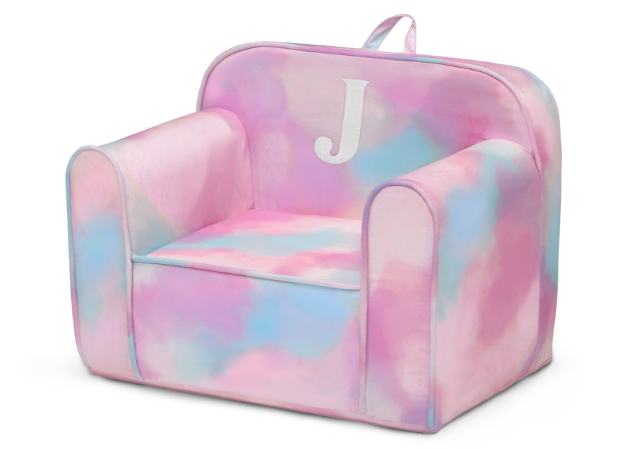 J 40-Personalized Monogram Tie-Dye Cozee Chair