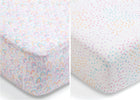 Rainbow Confetti (3020) 5-Rainbow Confetti Fitted Crib Sheets - 2 Pack