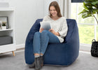 Twilight Blue (5070) 1-Cozee Cube Chair, Adult Size