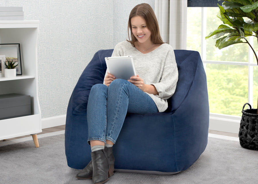 Twilight Blue (5070) 1-Cozee Cube Chair, Adult Size