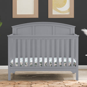Textured Grey (1450) 53-Sweet Beginnings Sage Curve Top 6-in-1 Convertible Crib