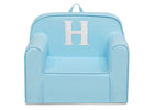 H 30-Personalized Monogram Light Blue Cozee Chair