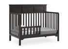Stone Grey (1456) 20-Sweet Beginnings Hart Flat Top 6-in-1 Convertible Crib