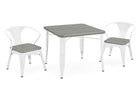 White with Grey Barnboard (153) 13-Bistro Kids Play Table (Chairs Not Included)