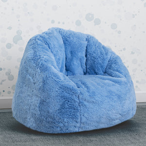 Blue (2027) 28-Cozee Fluffy Chair, Kid Size (For Kids Up To 10 Years Old)