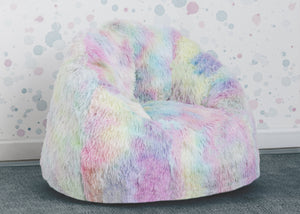 Tie-Dye (5055) 9-Cozee Fluffy Chair, Toddler Size (For Kids Up to 6 Years Old)