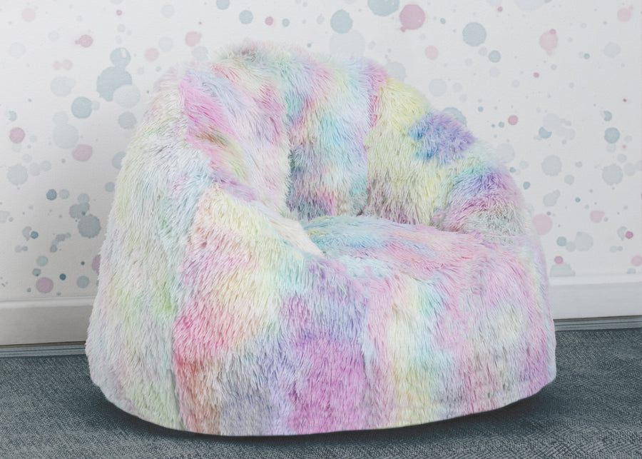 Tie-Dye (5055) 25-Cozee Fluffy Chair, Toddler Size (For Kids Up to 6 Years Old)