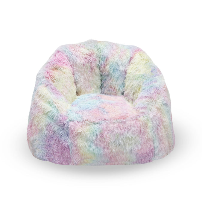 Tie-Dye (5055) 20-Cozee Fluffy Chair, Kid Size (For Kids Up To 10 Years Old)