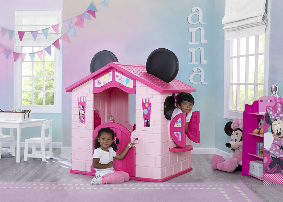 Minnie Mouse (1065) 2-Minnie Mouse Plastic Indoor/Outdoor Playhouse with Easy Assembly