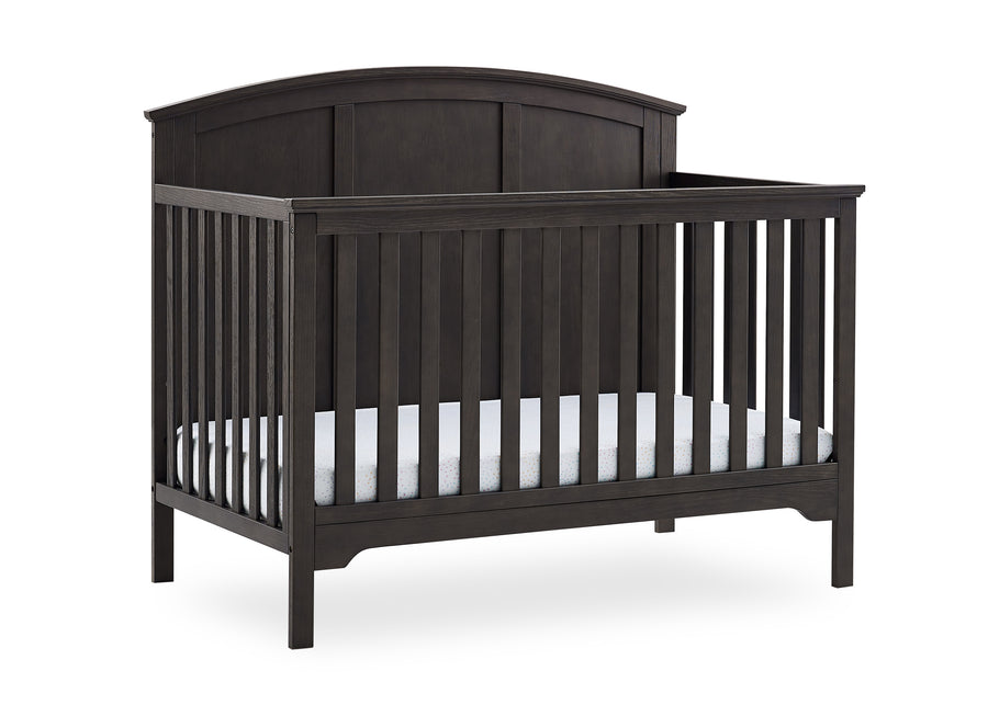 Textured Stone Grey (1460) 11-Sweet Beginnings Sage Curve Top 6-in-1 Convertible Crib