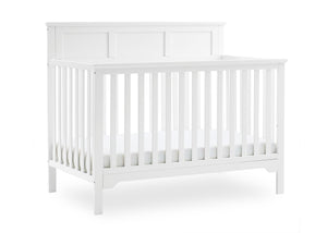 Bianca White (130) 5-Sweet Beginnings Hart Flat Top 6-in-1 Convertible Crib