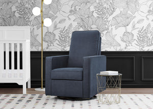 Navy (1459) 2-Skye Nursery Glider Swivel Chair with LiveSmart Fabric