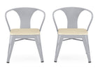Grey with Natural (1439) 2-Bistro 2-Piece Chair Set