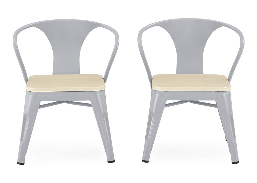 Grey with Natural (1439) 2-Bistro 2-Piece Chair Set