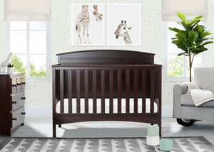 Dark Chocolate (207) 2-Archer Deluxe 6-in-1 Convertible Crib