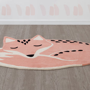 Assorted (999) 7-Hand-Tufted 100% Wool Fox Rug