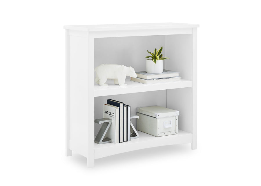 Bianca White (130) 9-Universal 2-Shelf Bookcase