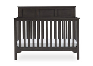 Stone Grey (1456) 12-Sweet Beginnings Hart Flat Top 6-in-1 Convertible Crib