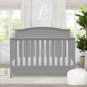 Grey (026) 15-Emery Deluxe 6-in-1 Convertible Crib