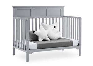 Grey (026) 23-Sweet Beginnings Hart Flat Top 6-in-1 Convertible Crib