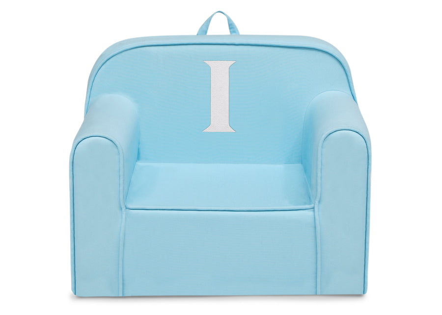 I 34-Personalized Monogram Light Blue Cozee Chair