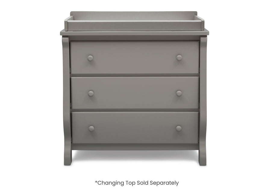Grey (026) 1-Universal 3 Drawer Dresser