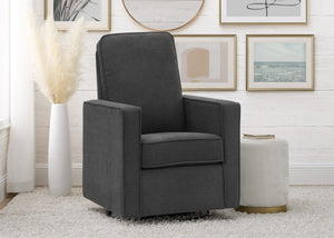 Dark Grey (1455) 17-Skye Nursery Glider Swivel Chair with LiveSmart Fabric