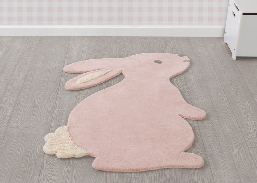 Assorted (999) 1-Hand-Tufted 100% Wool Bunny Rug
