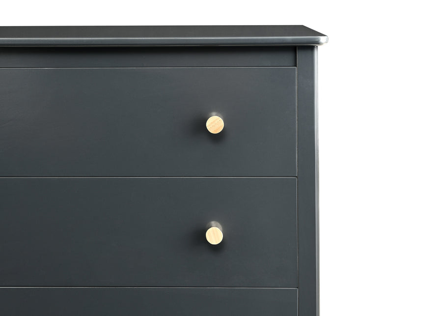 Charcoal Grey with Natural (1410) 5-Casey 3 Drawer Dresser