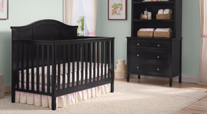 Black (001) 28-Madrid 5-in-1 Convertible Crib