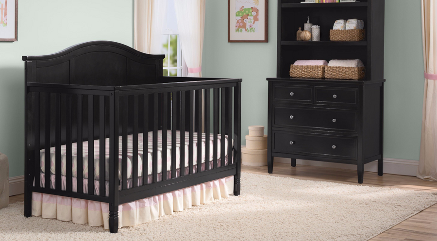 Black (001) 51-Madrid 5-in-1 Convertible Crib