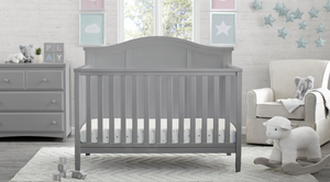 Grey (026) 20-Madrid 5-in-1 Convertible Crib