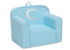 C 11-Personalized Monogram Light Blue Cozee Chair