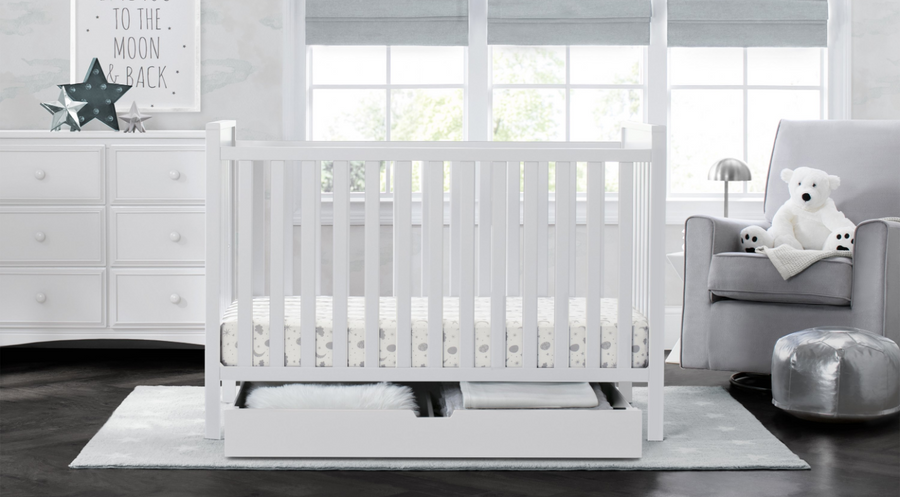 Mercer 6-in-1 Convertible Crib Bianca White 2-Mercer Collection