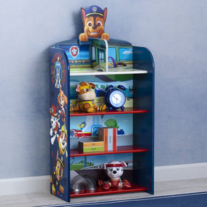 Paw Patrol (1121) 15-PAW Patrol Wooden Playhouse 4-Shelf Bookcase