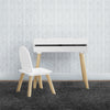 Bianca White (130) 5-Ollie Lift-Top Desk and Chair Set for Toddlers & Up