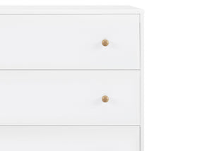 Bianca White with Natural (123) 5-Essex 3 Drawer Dresser