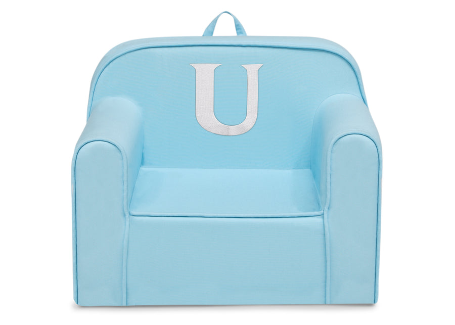 U 82-Personalized Monogram Light Blue Cozee Chair
