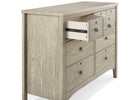 Textured Limestone (1340) 12-Farmhouse 6 Drawer Dresser