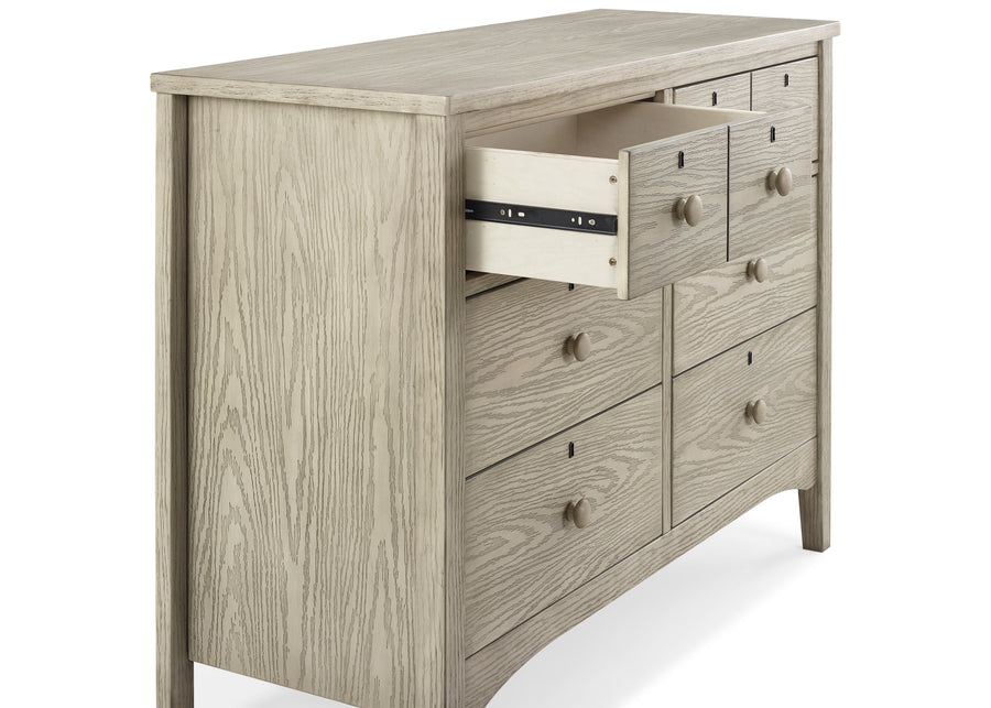 Textured Limestone (1340) 12-Farmhouse 6 Drawer Dresser