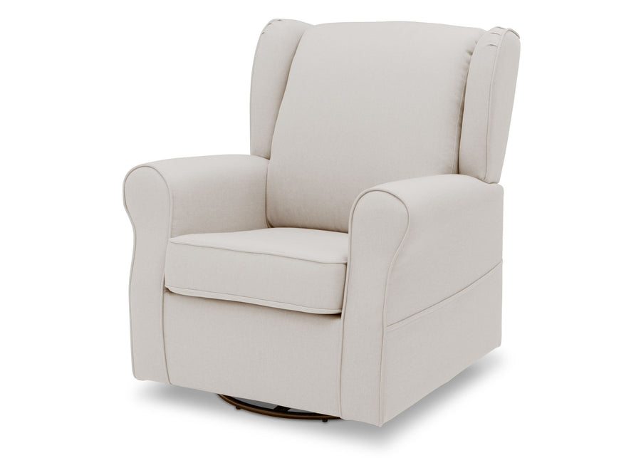 Cream (743) 12-Reston Nursery Glider Swivel Rocker Chair