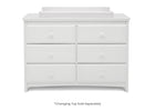 Bianca White (130) 7-Emerson 6 Drawer Dresser