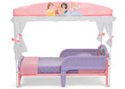 Disney Princess (1038) 3-Princess Plastic Toddler Bed with Canopy