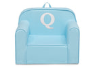 Q 66-Personalized Monogram Light Blue Cozee Chair