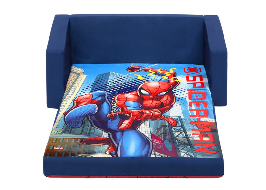 Spiderman (624) 5-Spider-Man Cozee Flip-Out Sofa - 2-in-1 Convertible Sofa to Lounger for Kids