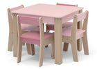Blush (1271) 10-GapKids Table and 4 Chair Set